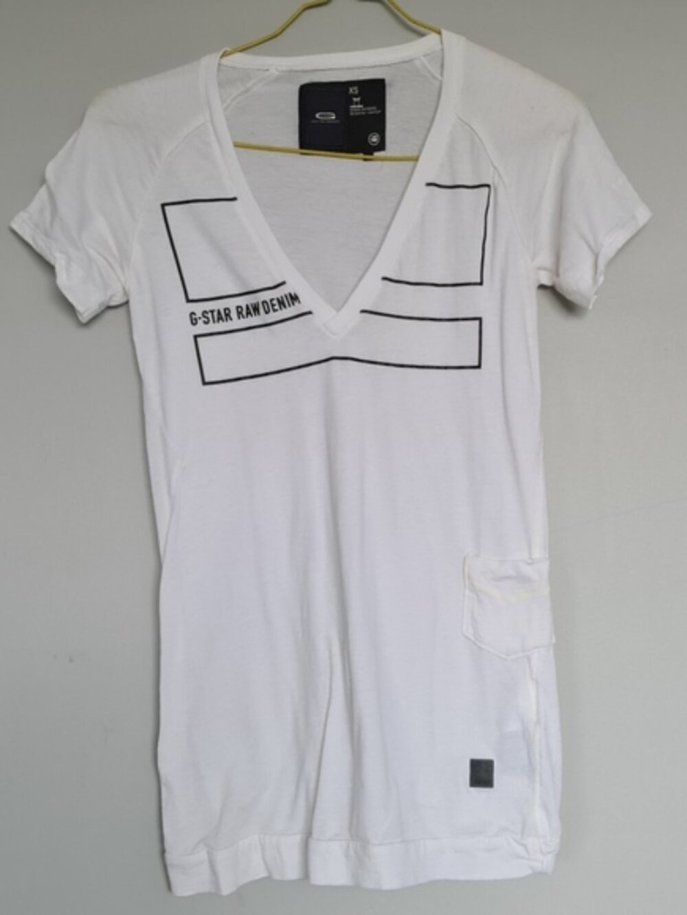 G Star Raw Denim Womans White T-shirt Top